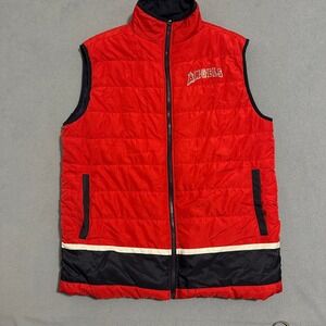 Los Angeles‎ Angels Puffer Vest Full Zip Sleeveless Red Blue Mens Size XL